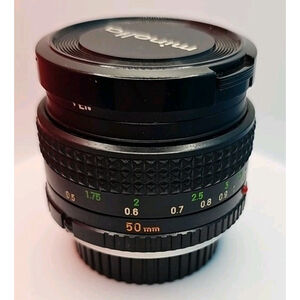Minolta MC Rokkor-X PF 1:1.7 F=50mm 4252175 With 2 Caps Good Working Condition